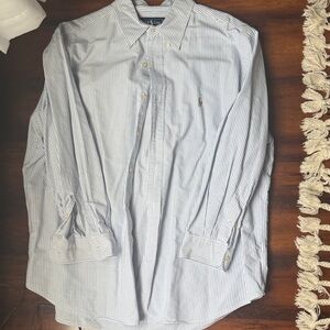 Classic Blue Striped Men's Shirt